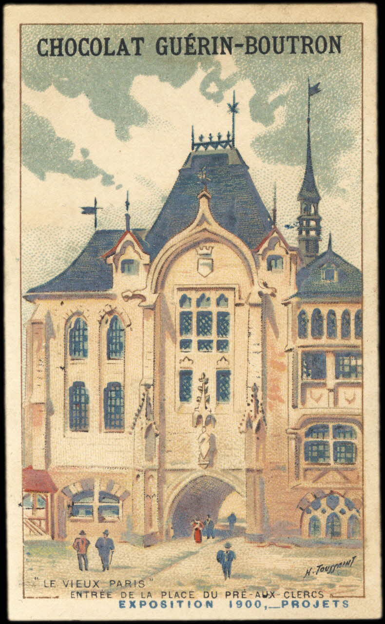 Toussaint H. ; Baster & Vieillemard carte réclame chromo Paris 1900 1995.1.263.56 Photo
