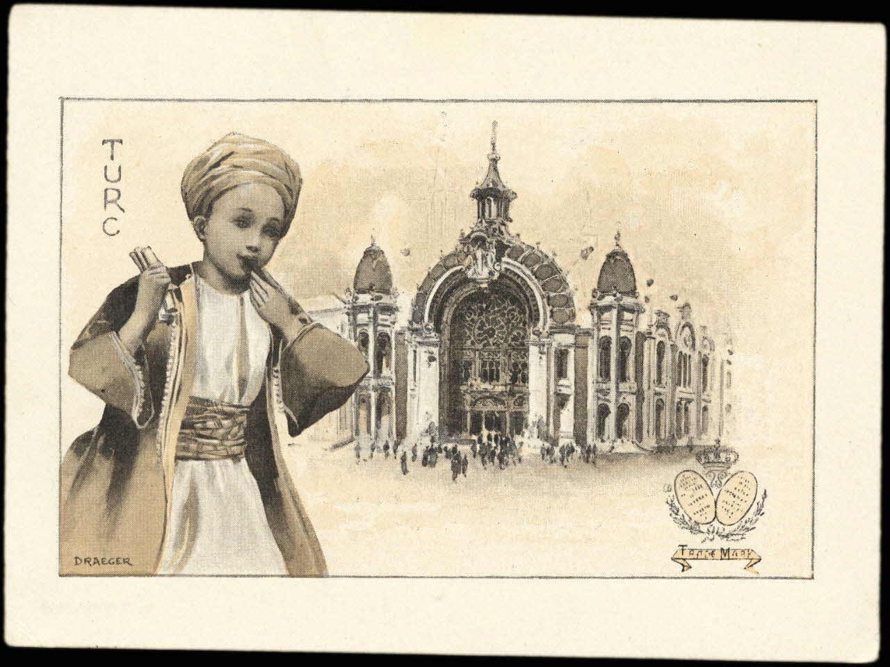 Draeger & Lesieur carte réclame chromo Paris 1910 1995.1.4041.11 Photo