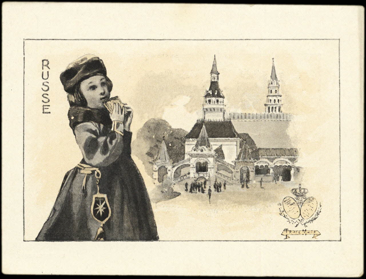 Draeger & Lesieur carte réclame chromo Paris 1910 1995.1.4041.10 Photo