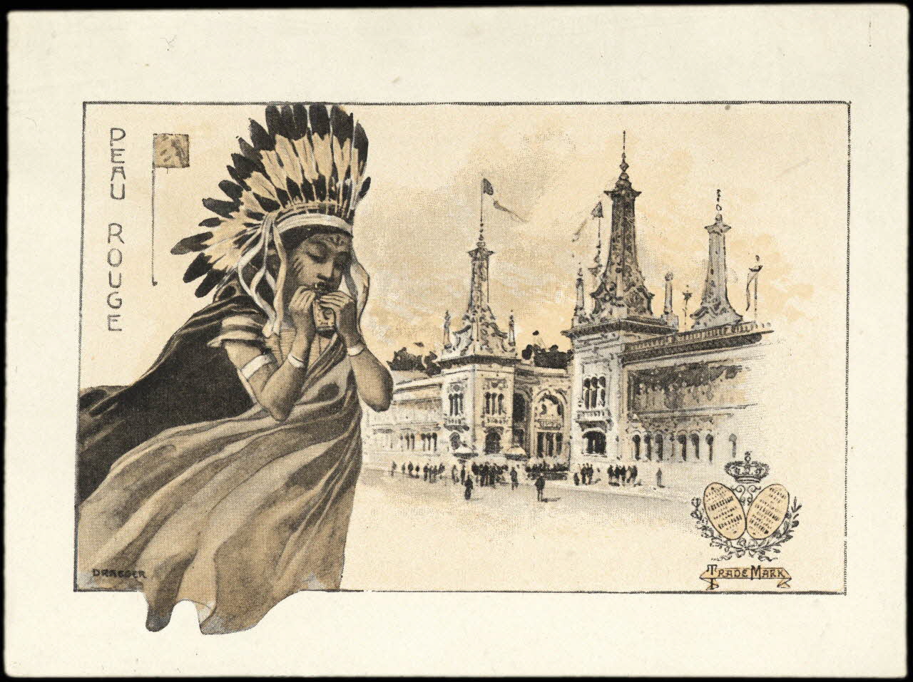 Draeger & Lesieur carte réclame chromo Paris 1910 1995.1.4041.7 Photo
