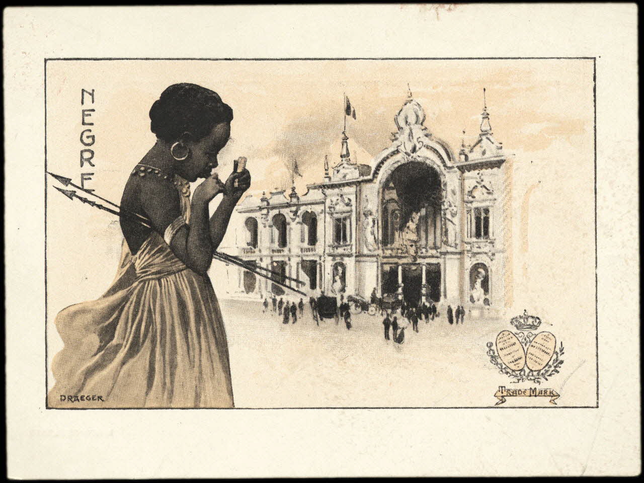 Draeger & Lesieur carte réclame chromo Paris 1910 1995.1.4041.6 Photo