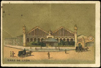 Lessertisseux carte réclame GARE DE LYON Paris 1886-1893 1998.77.94.1  Photo