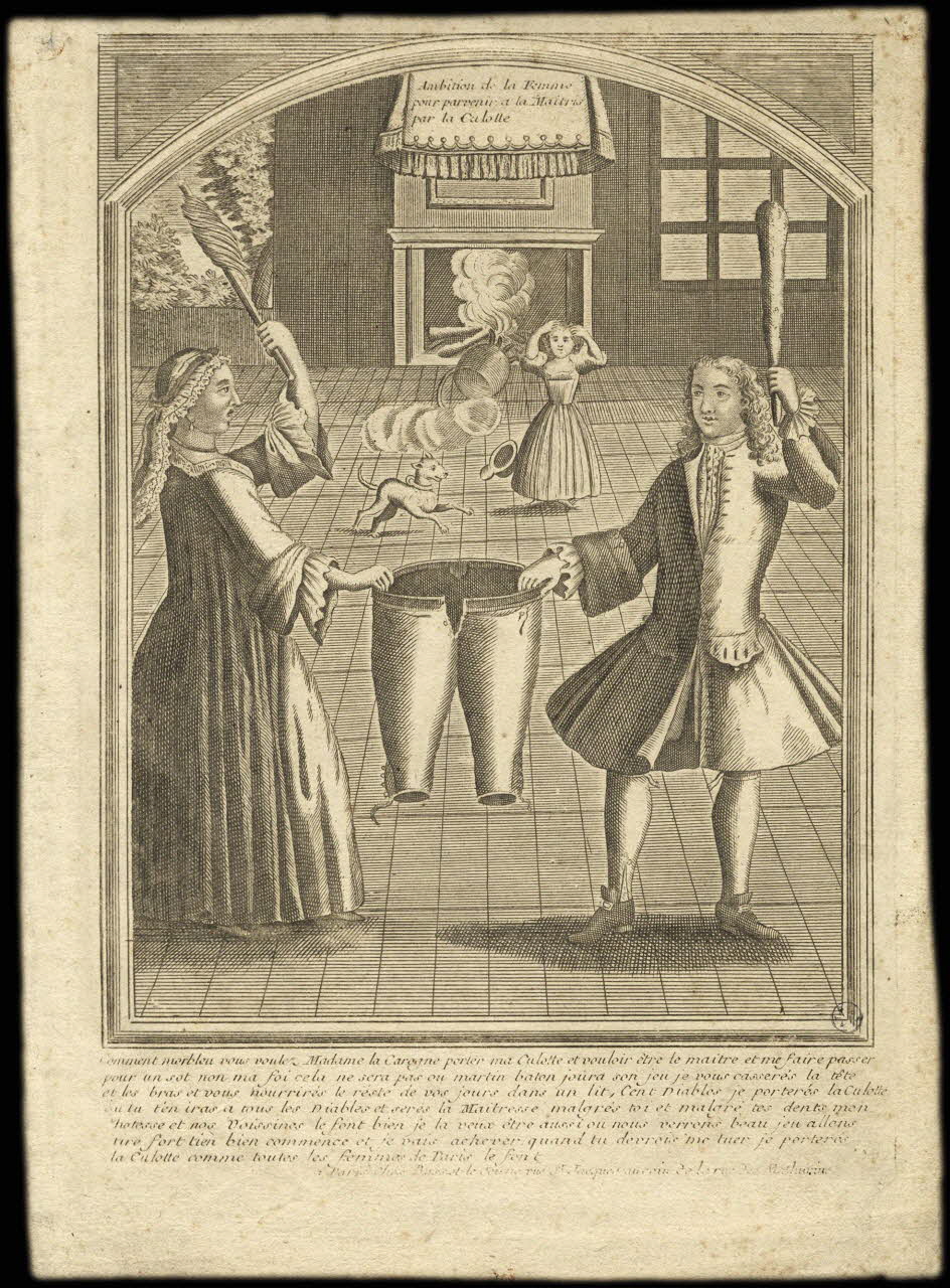 André Basset imagerie ancienne Ambition de la Femme  pour parvenir a la Maitris  par la Culotte. Paris 1750-1785 1943.16.124 Photo