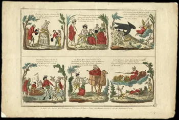 Basset. Paris imagerie ancienne Série de six gravures de contes de fées Paris 1750-1805 1943.16.160 Photo