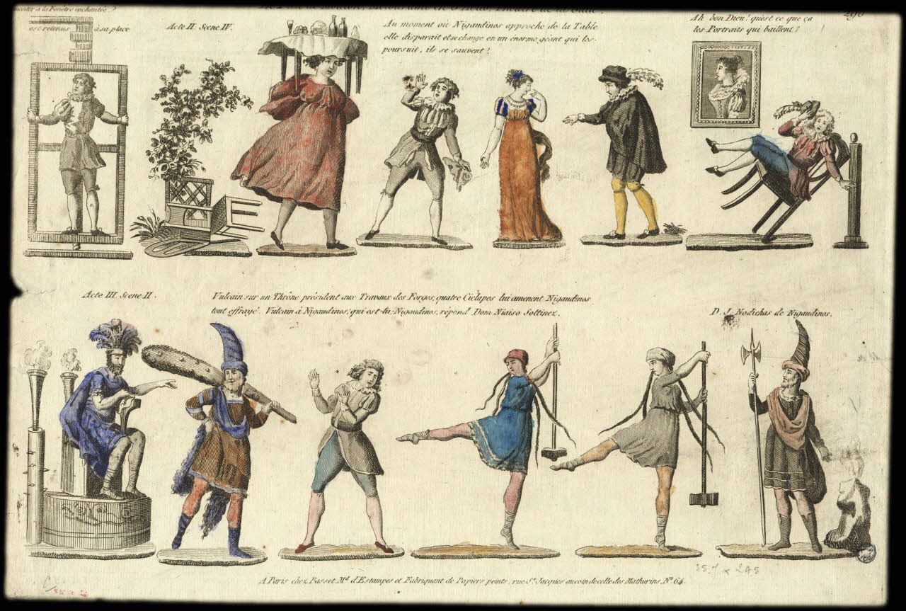 Basset. Paris imagerie ancienne Le Pied de Mouton, mélodrame en 3 Actes, Théâtre de la Gaité Paris 1805-1849 1943.16.169 Photo