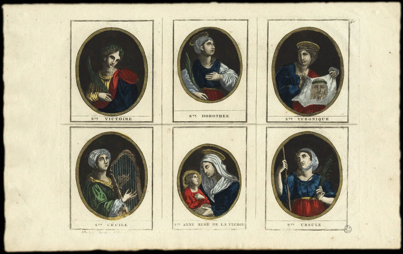 Basset. Paris imagerie ancienne Saintes Paris 1805-1849 1952.87.101 Photo