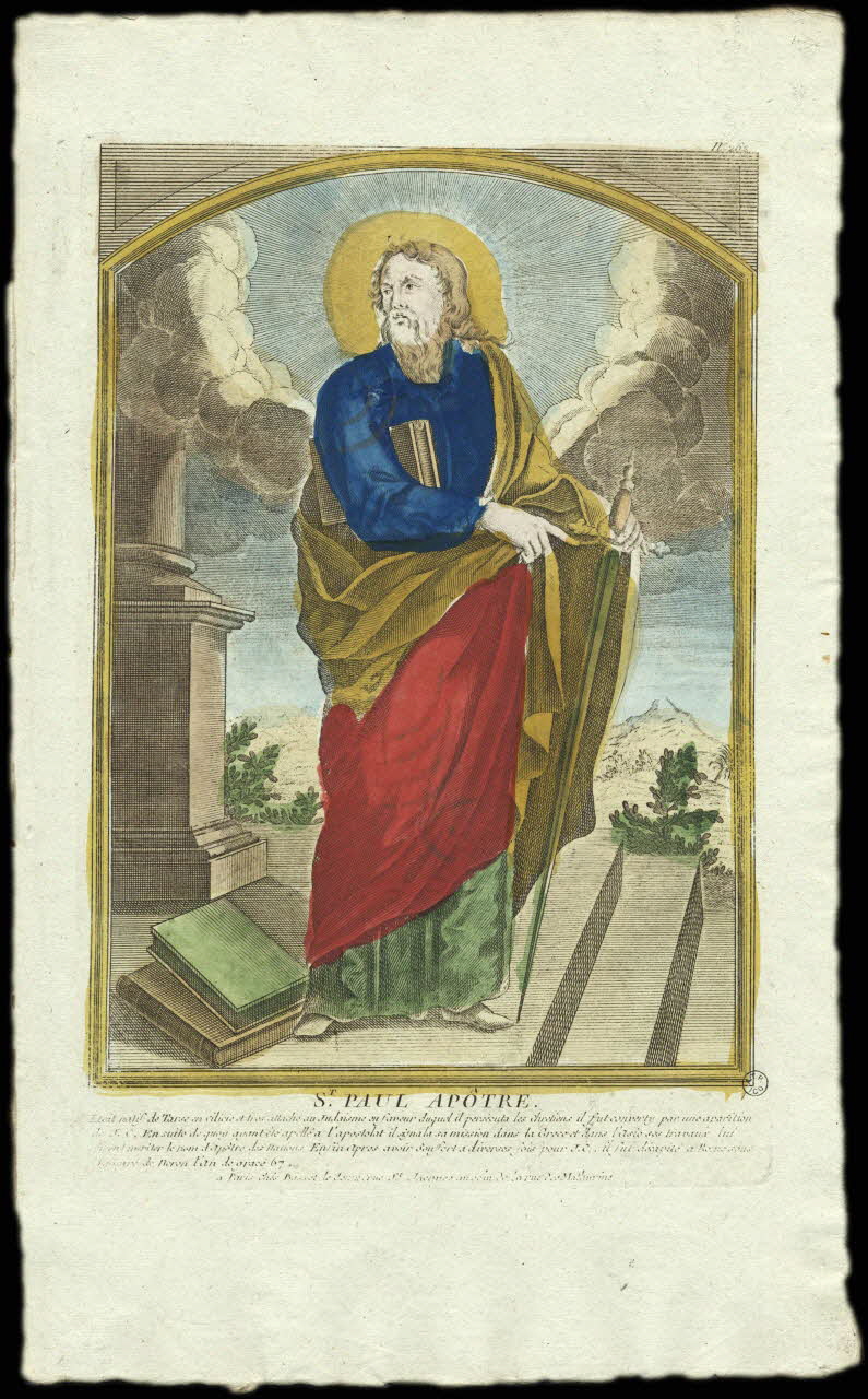 André Basset imagerie ancienne ST. PAUL APÔTRE. Paris 1750-1785 1952.87.18 Photo