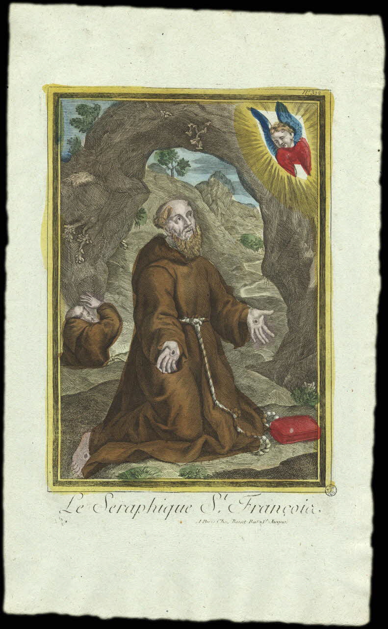imagerie ancienne Le Seraphique St François. 1952.87.17 Photo