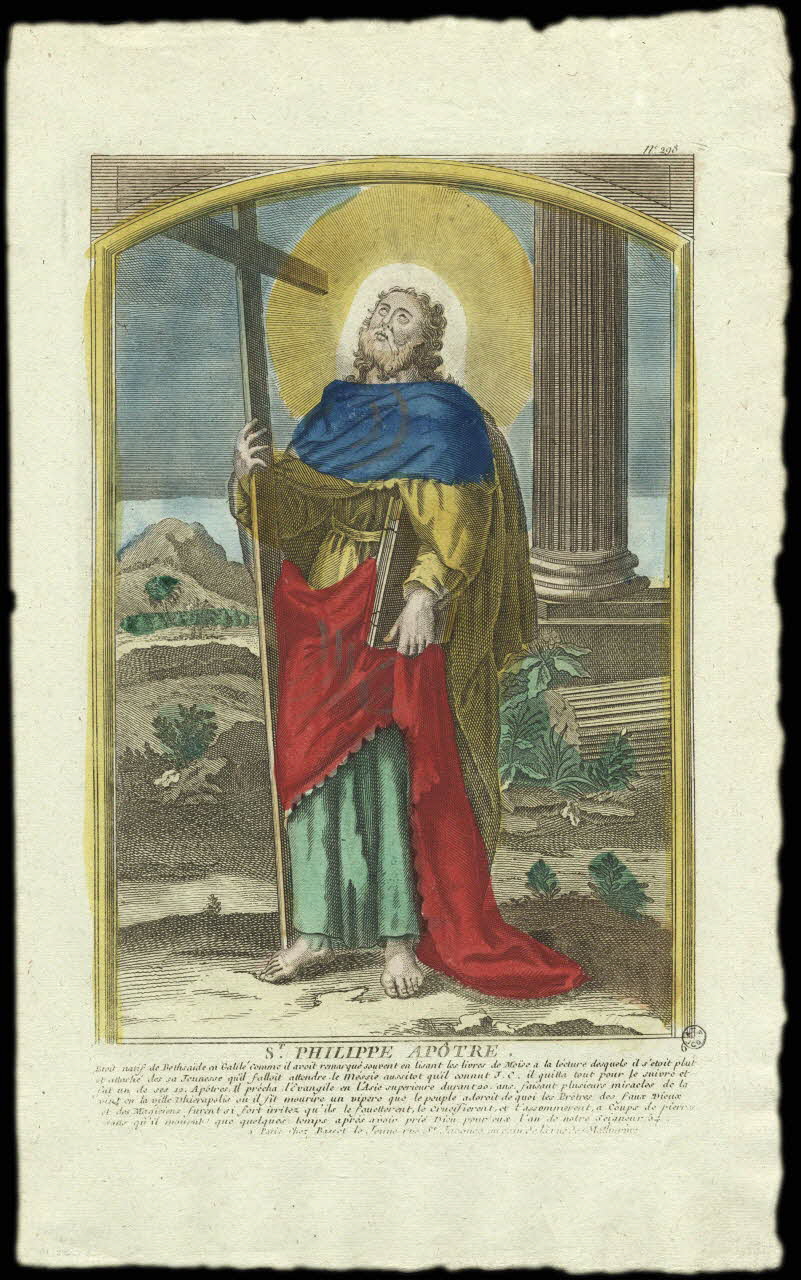 André Basset imagerie ancienne ST. PHILIPPE APÔTRE. Paris 1750-1785 1952.87.14 Photo