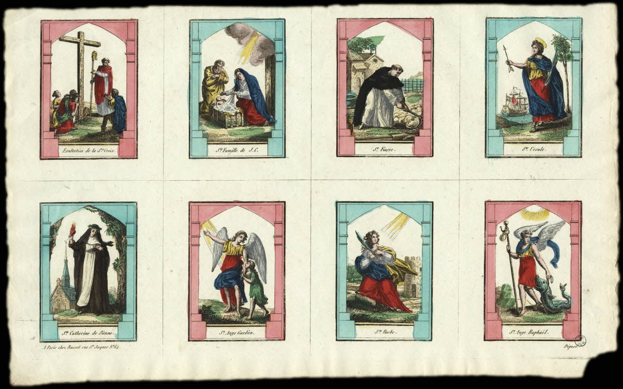 Basset. Paris à compartiments (4x2) Planche de Saints. Paris 1805-1849 1952.87.105 Photo