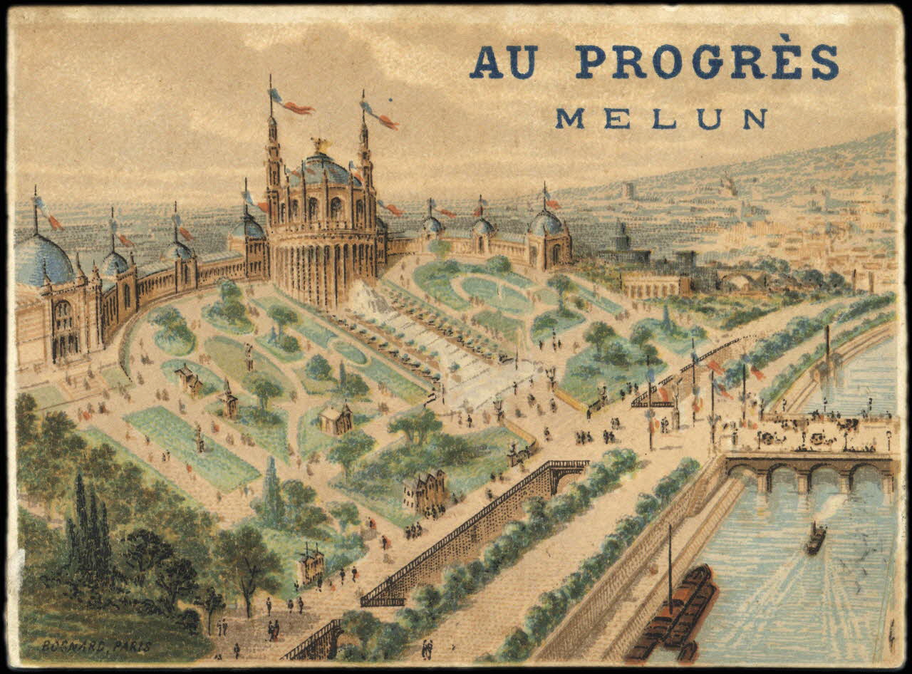 Bognard carte réclame chromo Paris 1878 1995.1.2767.9 Photo