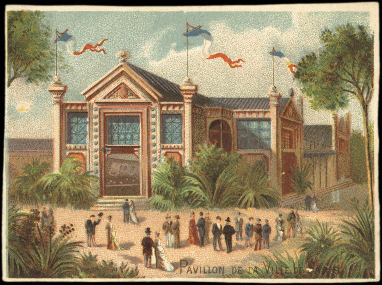 Bognard carte réclame chromo Paris 1878 1995.1.2767.11 Photo
