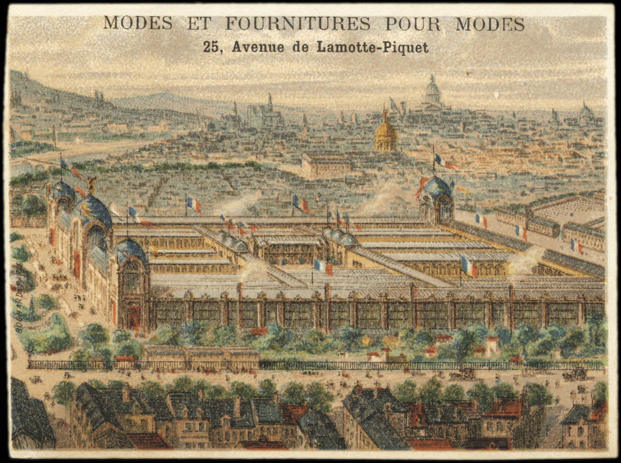 Bognard carte réclame chromo Paris 1878 1995.1.2767.10 Photo