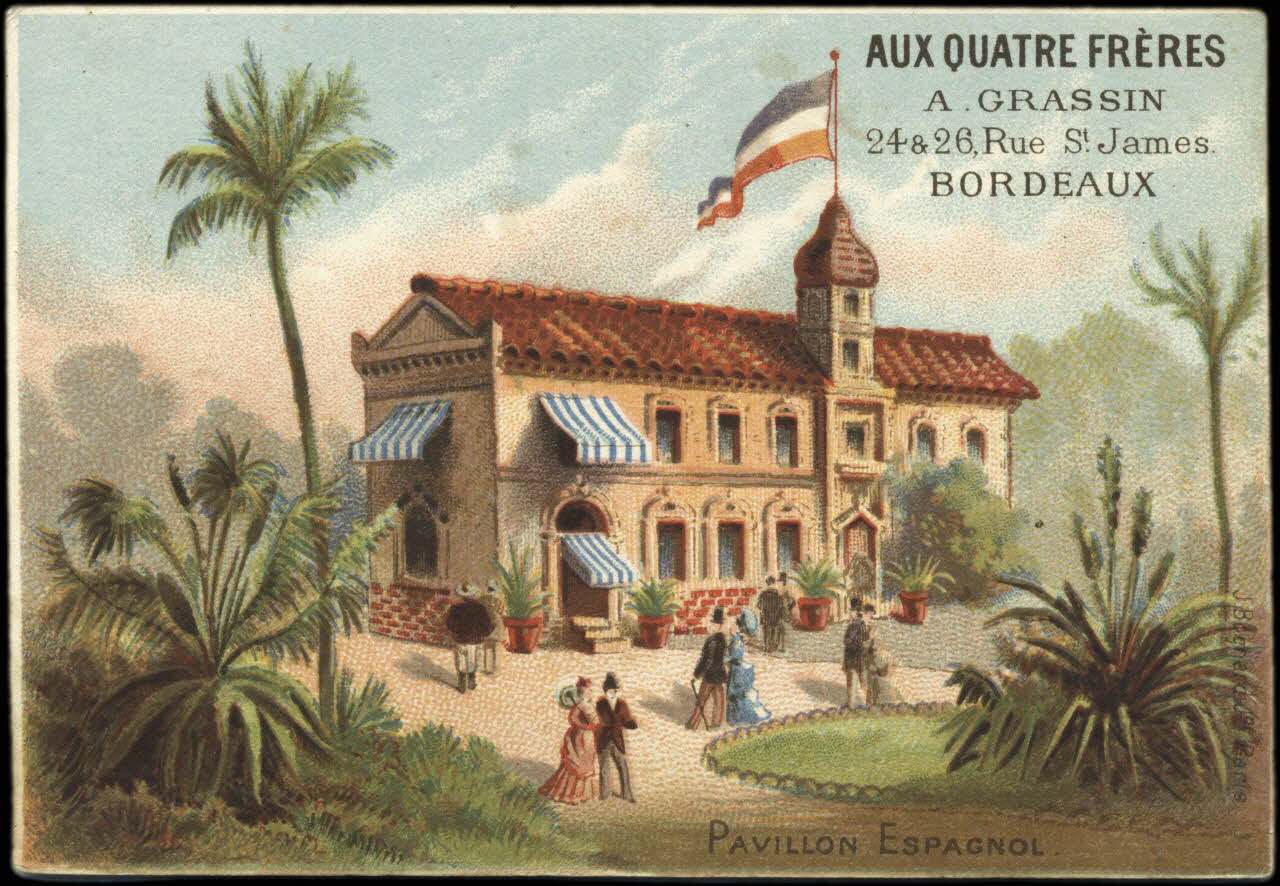 Bognard carte réclame chromo Paris 1878 1995.1.2767.3 Photo