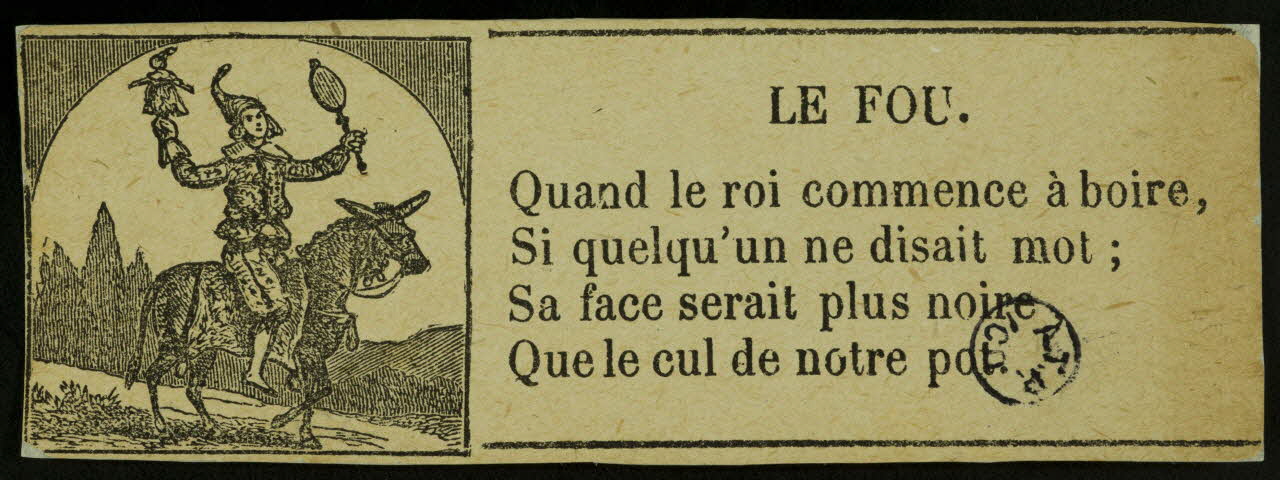 estampe LE FOU. 1901.1.2 Photo