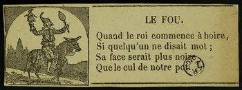 estampe LE FOU. 1901.1.2  Photo