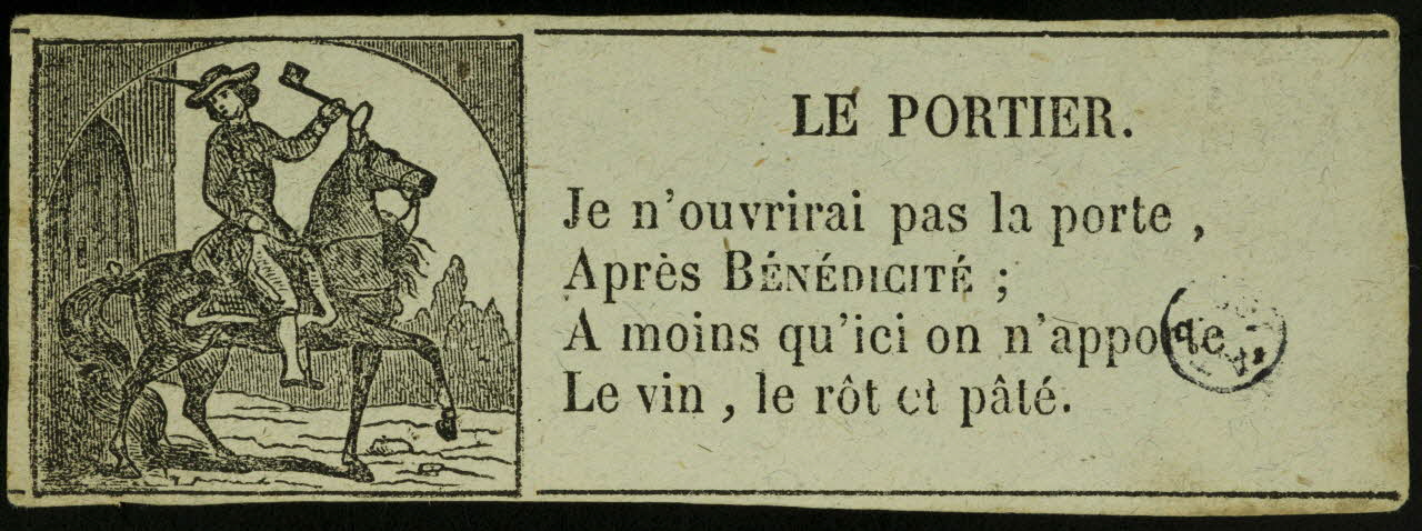 estampe LE PORTIER. 1901.1.30 Photo