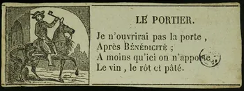 estampe LE PORTIER. 1901.1.30  Photo