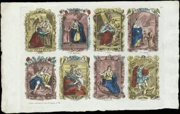 Basset. Paris imagerie ancienne Planche de Saints Paris 1805-1849 1952.87.38 Photo