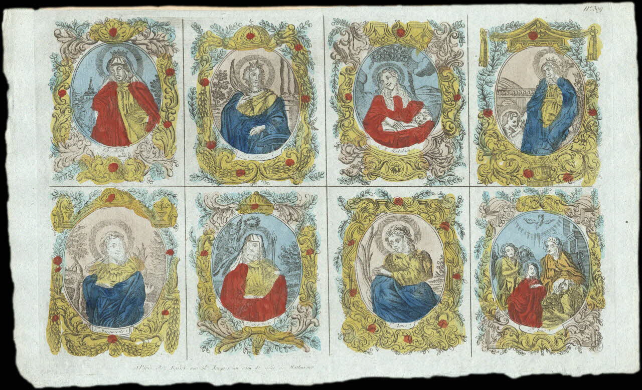 imagerie ancienne Saintes et Saints 1952.87.48 Photo