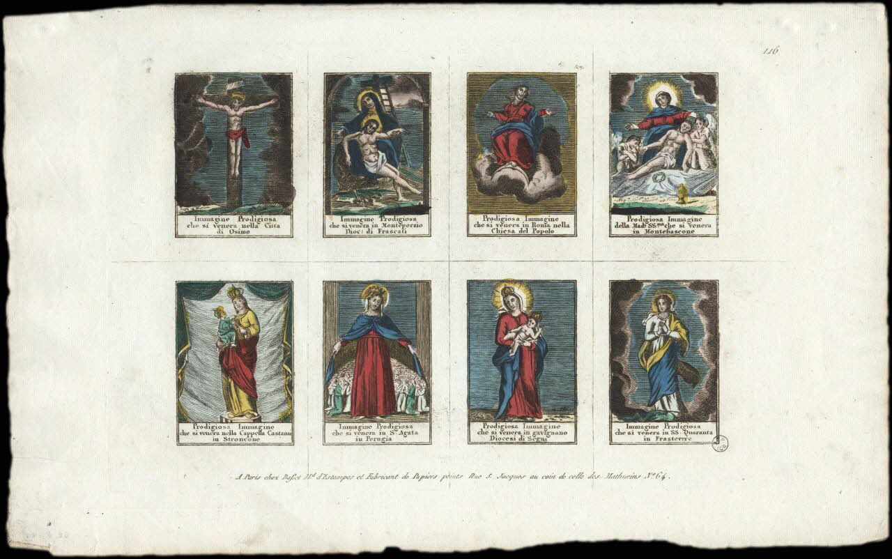 Basset. Paris imagerie ancienne Diverses scènes religieuses Paris 1805-1849 1952.87.49 Photo