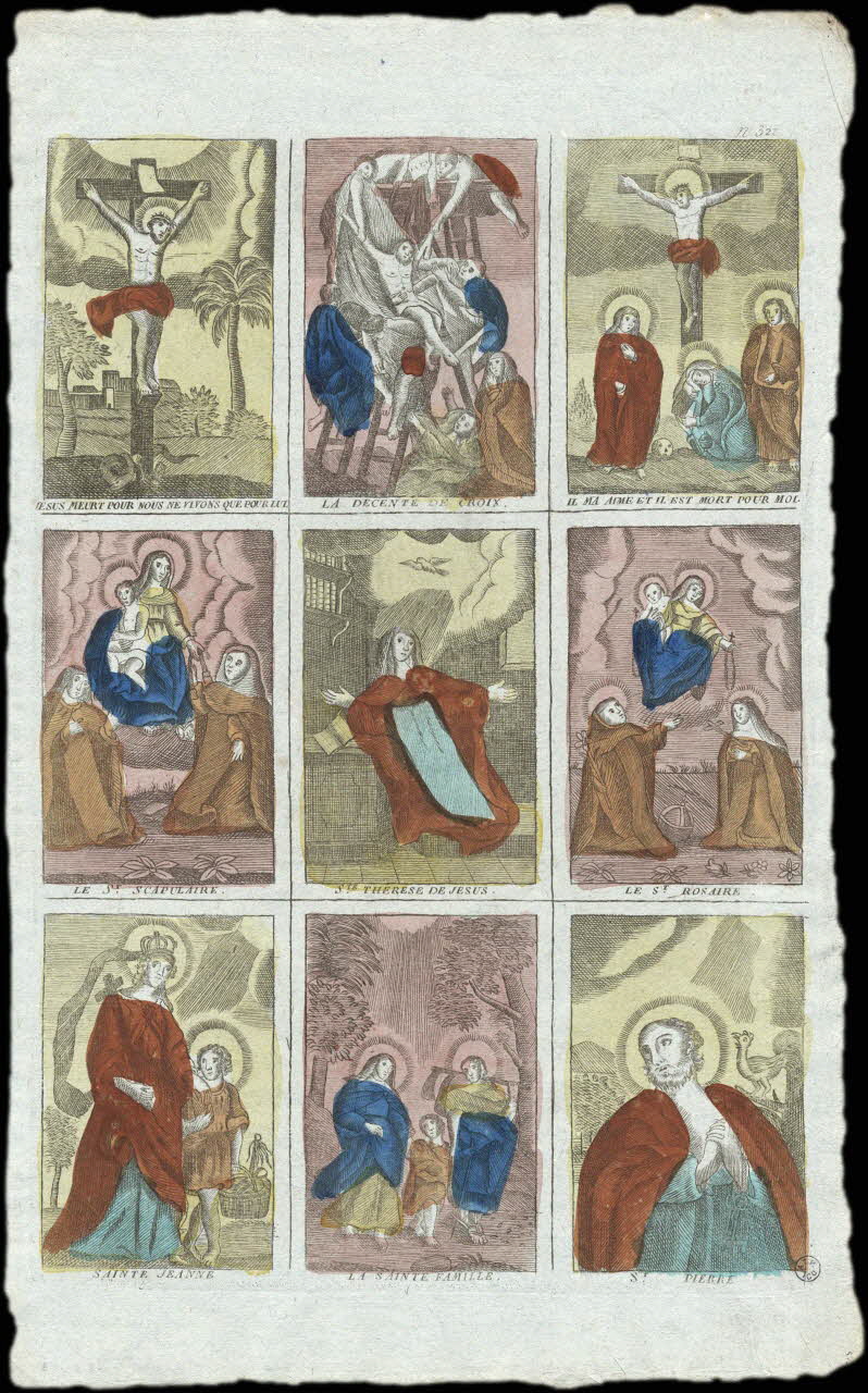 imagerie ancienne Diverses scènes religieuses 1952.87.53 Photo