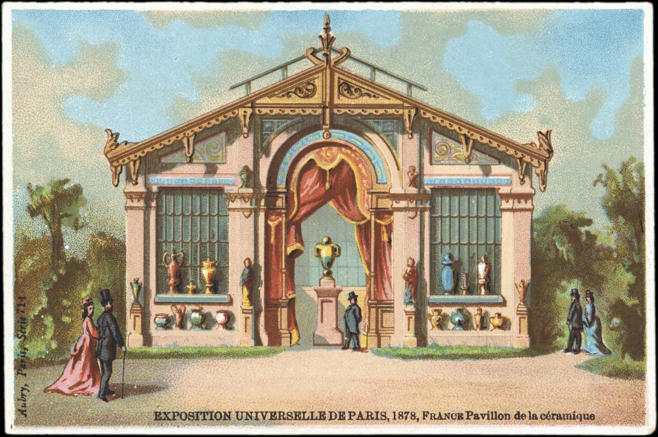 P. Aubry carte réclame chromo Paris 1878 1995.1.2371.5 Photo