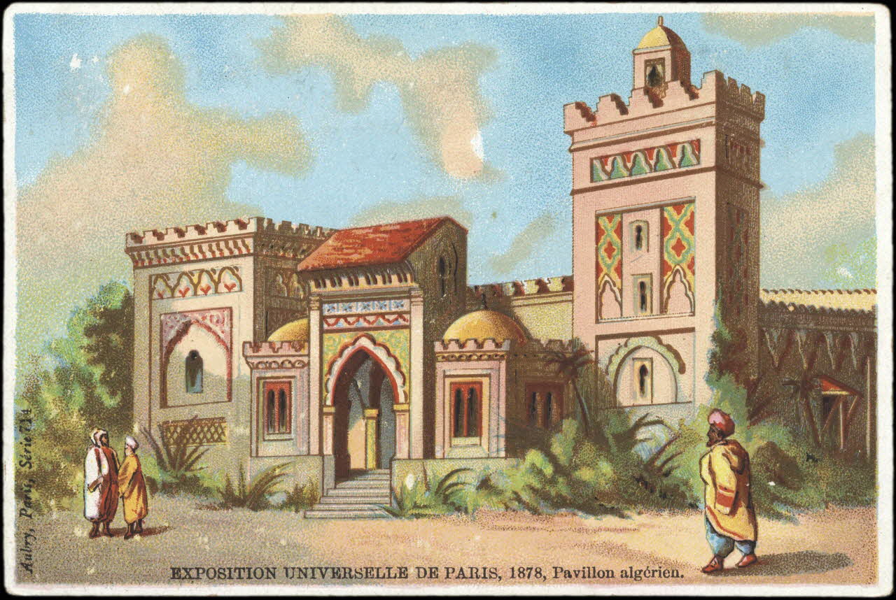 P. Aubry carte réclame chromo Paris 1878 1995.1.2371.8 Photo