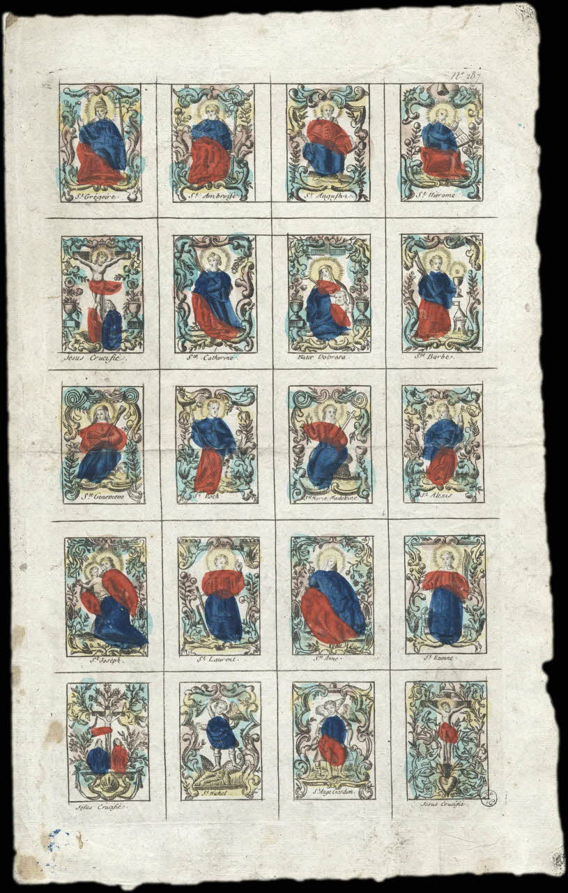 imagerie ancienne Saintes et Saints 1952.87.56 Photo