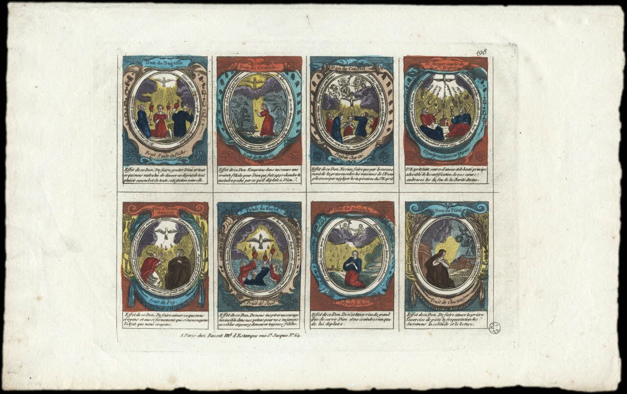 Basset. Paris imagerie ancienne Diverses scènes religieuses Paris 1805-1849 1952.87.61 Photo