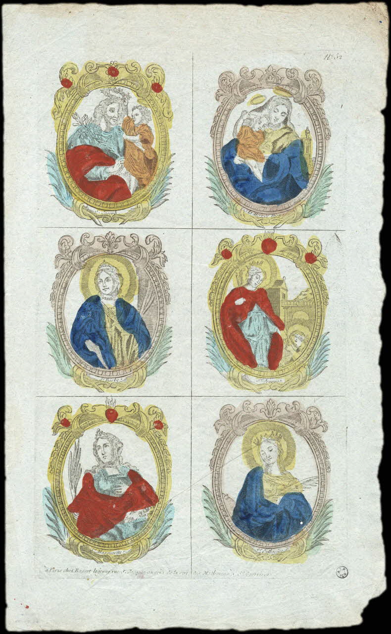André Basset imagerie ancienne Saintes et Saints Paris 1750-1785 1952.87.66 Photo