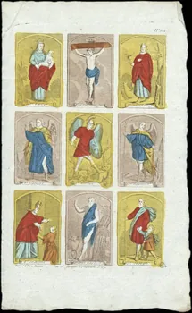 Basset. Paris imagerie ancienne Scènes religieuses diverses Paris 1750-1805 1952.87.89 Photo
