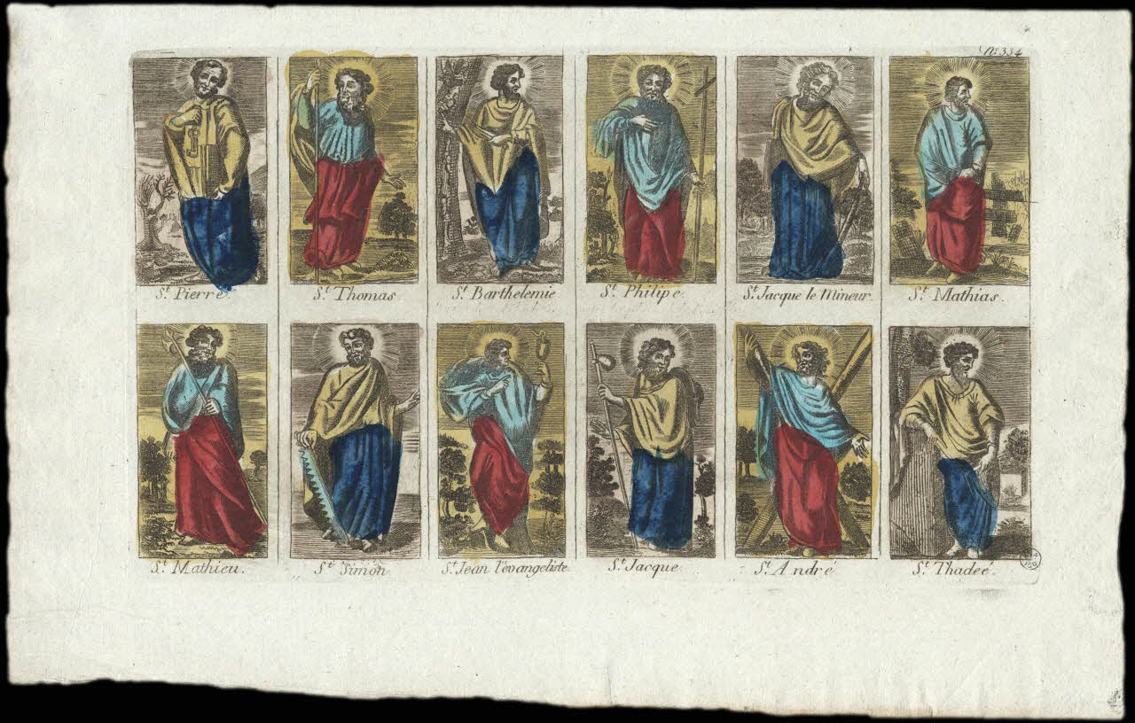 imagerie ancienne Les disciples 1952.87.97 Photo