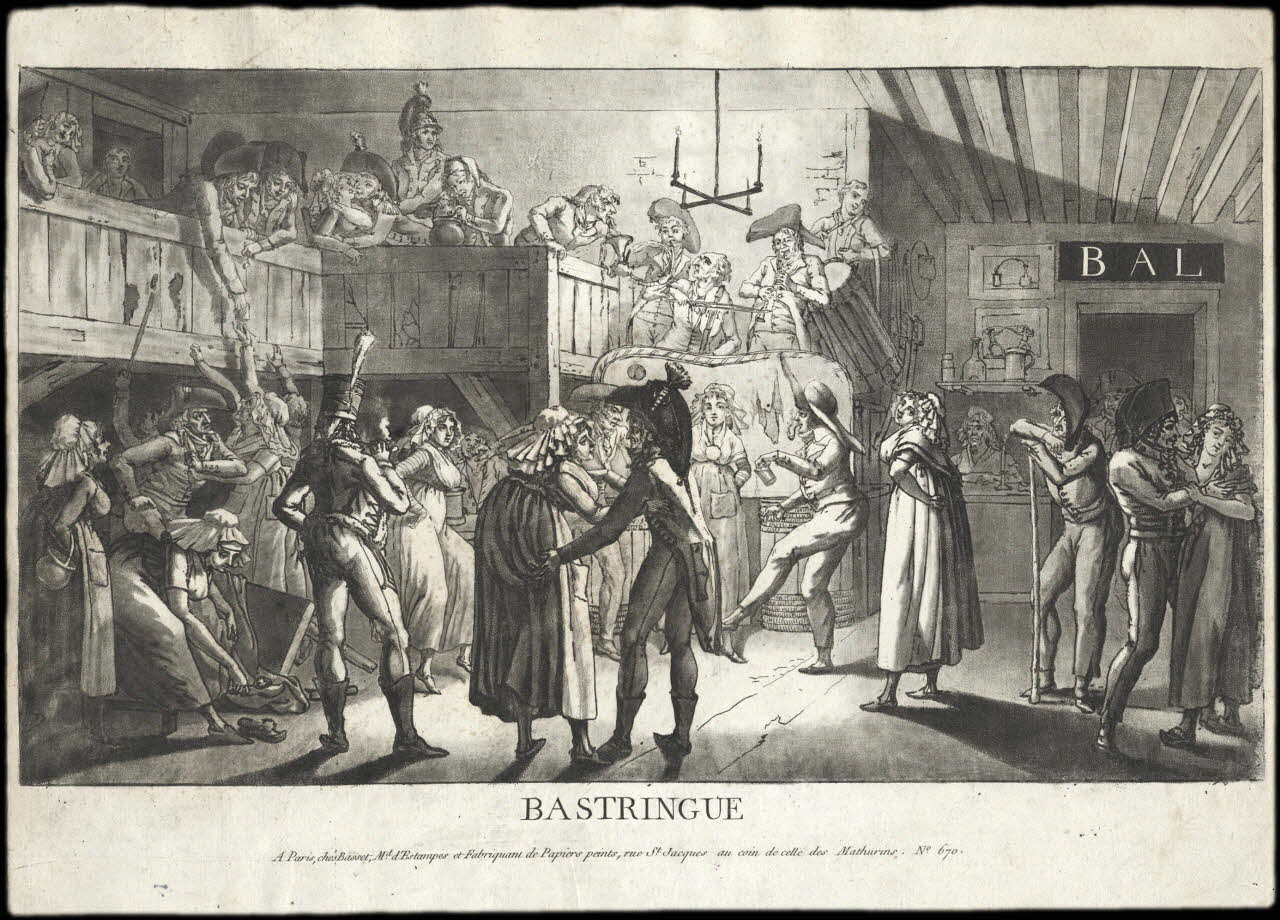 Basset. Paris imagerie ancienne BASTRINGUE. Paris 1780-1805 1963.75.67 Photo