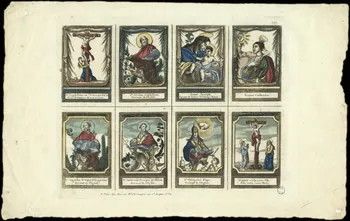 Basset. Paris à compartiments (4x2) Planche de Saints. Paris 1805-1849 1970.82.4 Photo