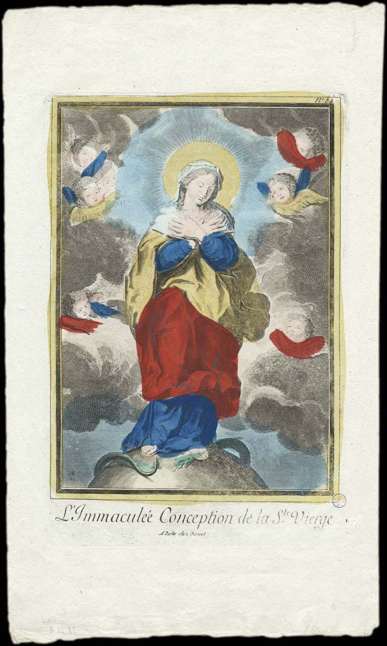 imagerie ancienne L'Immaculée Conception de la Ste Vierge. 1972.21.4 Photo