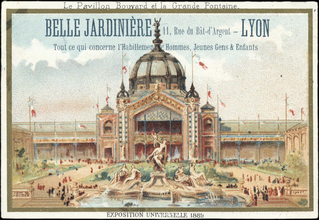 carte réclame chromo Paris 1889 1996.40.928.1 Photo