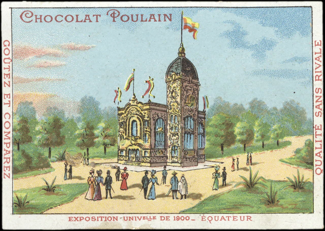 carte réclame chromo Paris 1900 1996.40.788.8 Photo