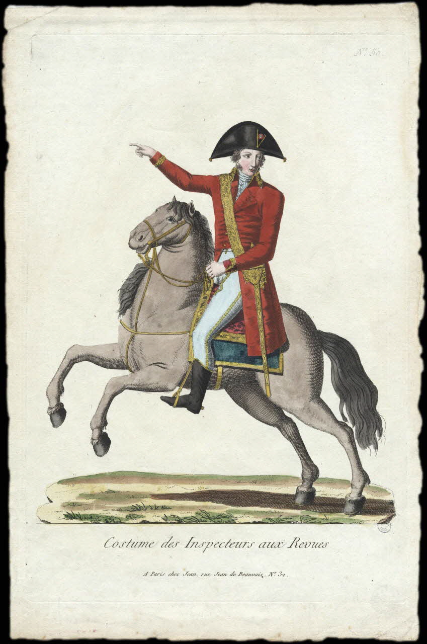 Jean Jean-Baptiste imagerie ancienne Costume des Inspecteurs aux Revues Paris 1792-1797 1943.16.77 Photo