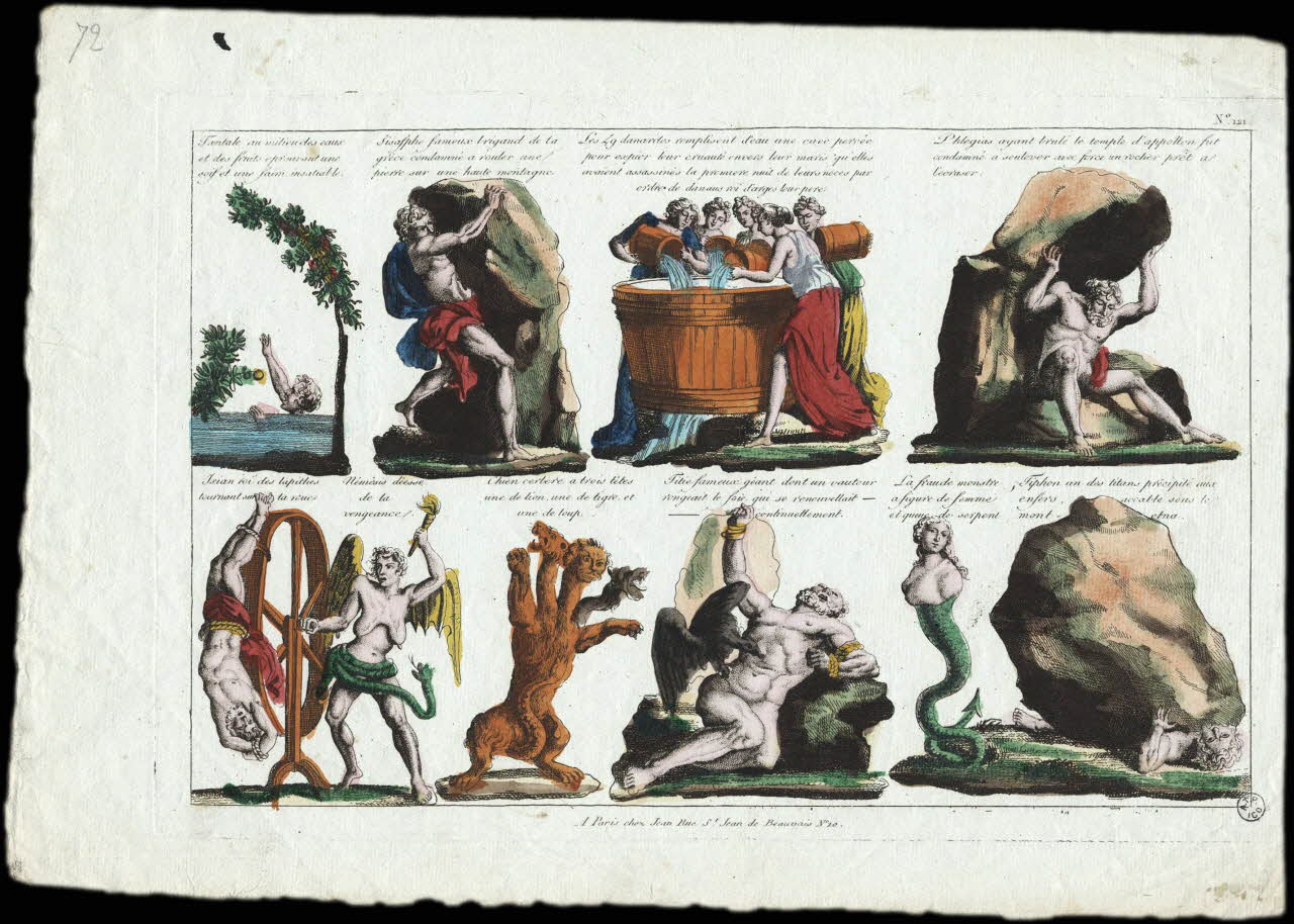 Jean imagerie ancienne Diverses scènes mythologiques Paris 1802-1846 1953.12.129 Photo