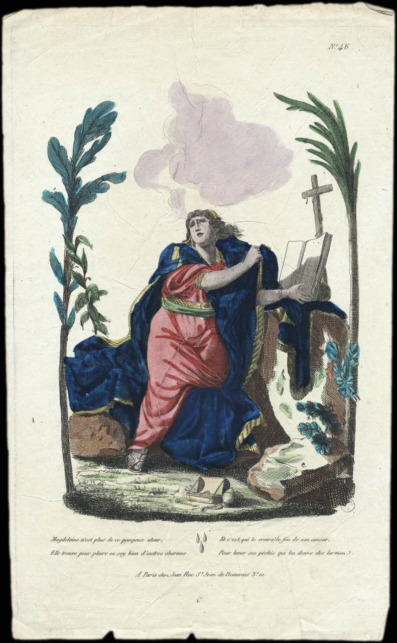 Jean imagerie ancienne Sainte Madeleine Paris 1802-1846 1972.21.3 Photo