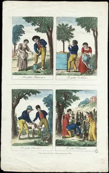 Jean à compartiments (2x2) Scènes diverses Paris 1802-1846 1953.12.132  Photo