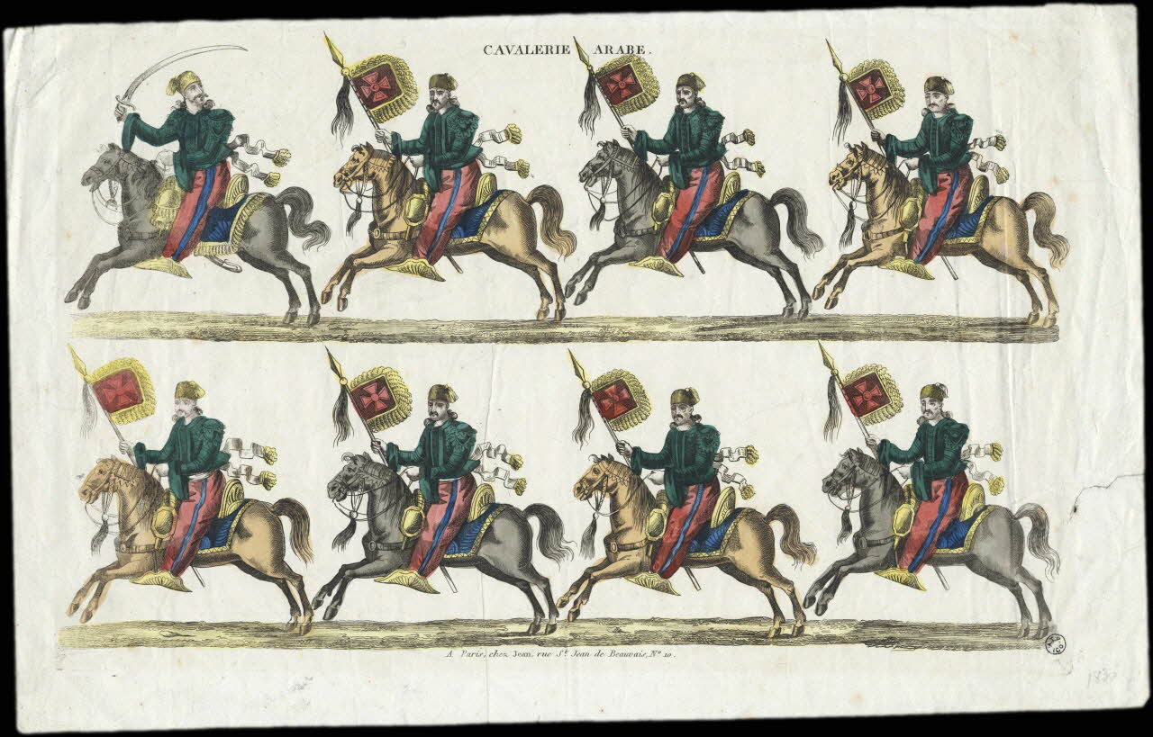 Jean à registres (2) CAVALERIE ARABE. Paris 1802-1846 1955.57.80 Photo