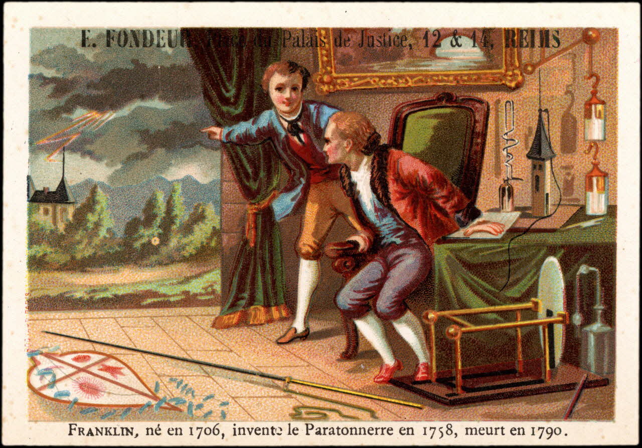 François, Charles Oberthür ; Bognard carte réclame chromo Paris 1886-1890 1995.1.2673.2 Photo