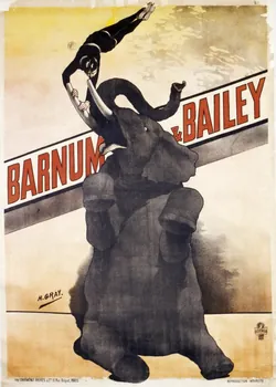 Henri Gray ; Courmont affiche BARNUM & BAILEY Ile-de-France, France 1902 1997.8.2 Photo