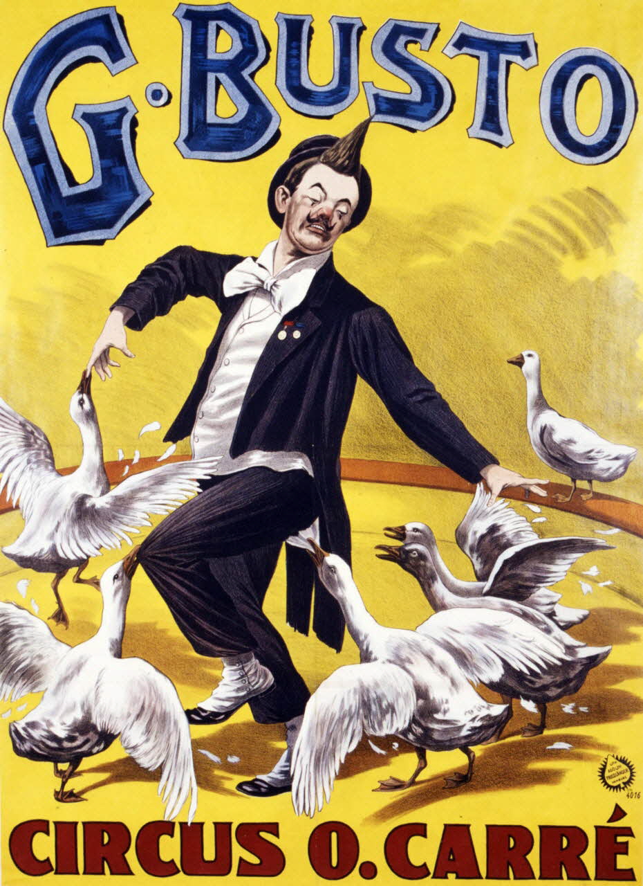 affiche G. BUSTO  CIRCUS O. CARRÉ 1969.6.13 Photo
