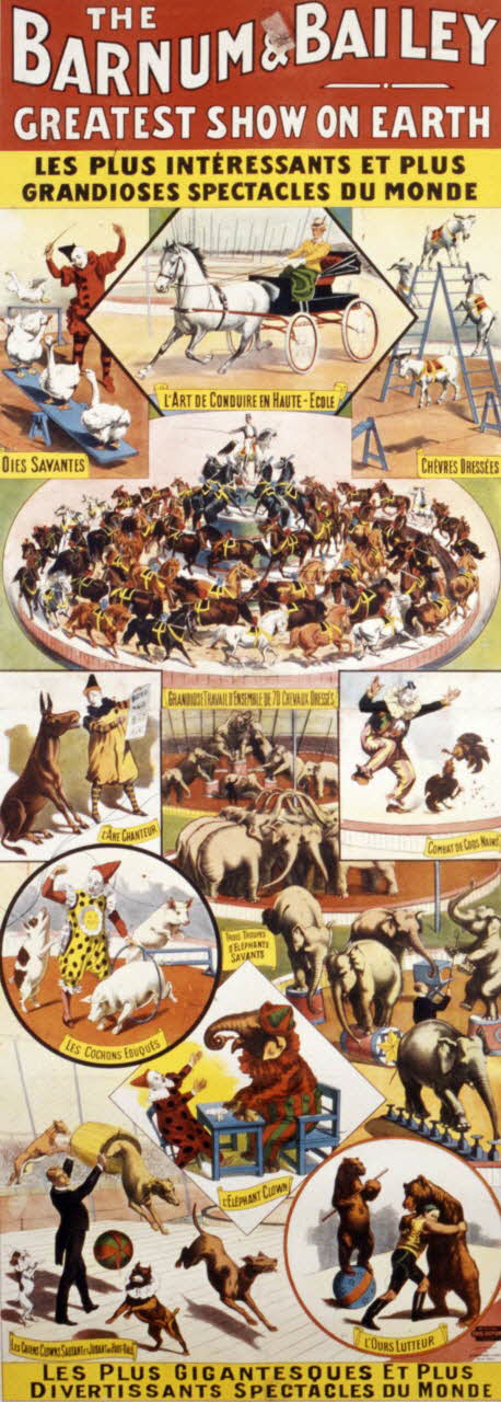 Dupont Paul ; Strobridge affiche THE  BARNUM & BAILEY  GREATEST SHOW ON EARTH 1901-1902 1997.39.3 Photo