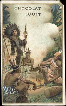 Romanet carte réclame chromo Paris 1877-1907 1995.1.798.3 Photo