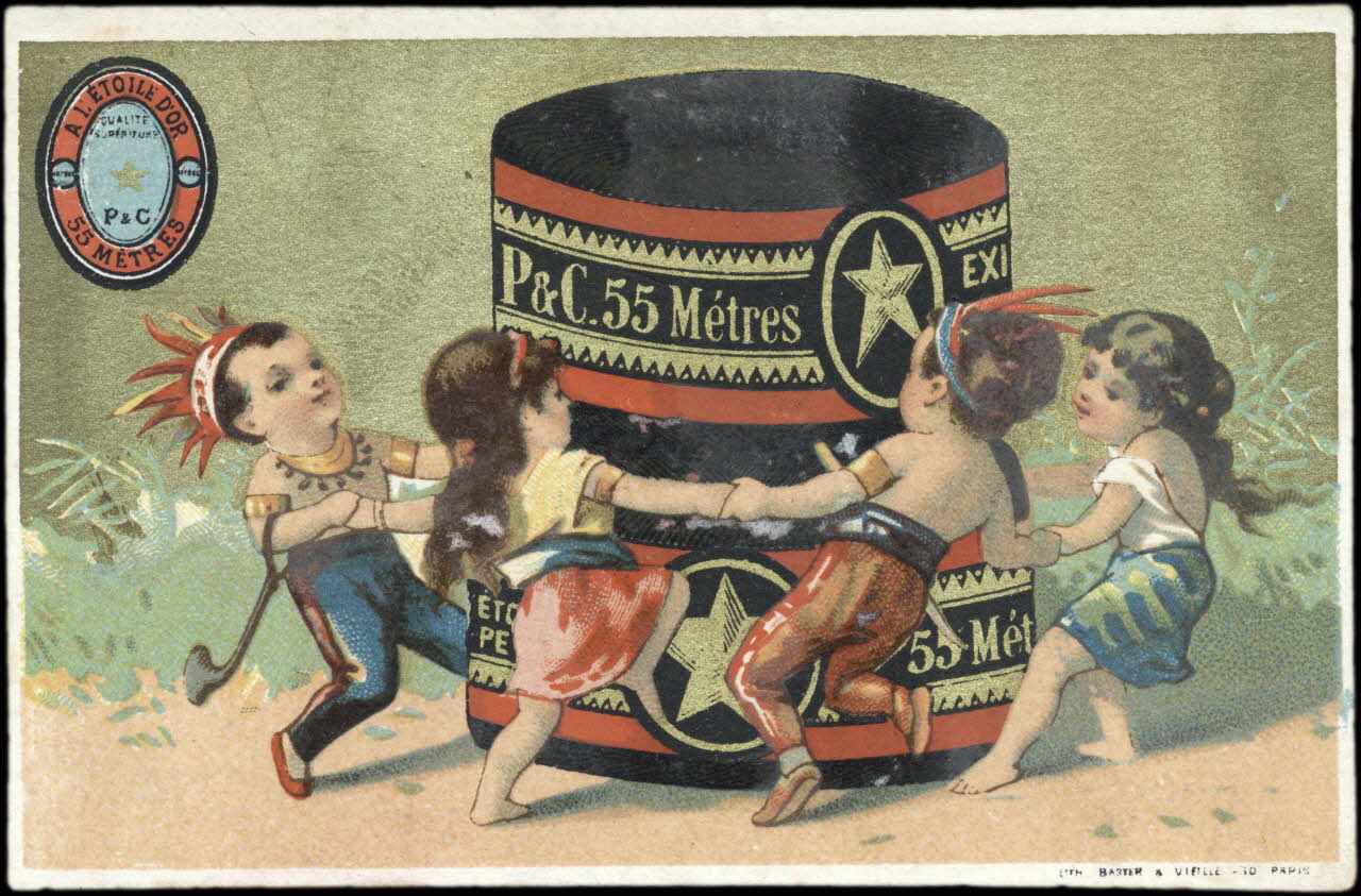 Baster & Vieillemard carte réclame chromo Paris 1878-1885 1995.1.1636.2 Photo