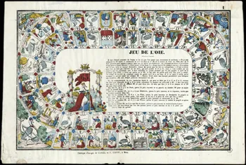 Gangel et Didion estampe JEU DE L'OIE. Lorraine, France 1861-1868 1953.86.4391 Photo